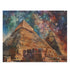 Vibrant Egyptian pyramids watercolor jigsaw puzzle, 10" x 8" (120 pcs)