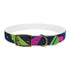 Neon graffiti dog collar for stylish pets who love attention.