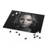 Jennifer Lawrence jigsaw puzzle featuring captivating portrait, 10" x 8" dimensions.