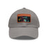 Gorilla Glow Watercolor Cap in White with Light Brown rectangle patch.