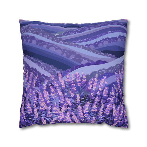 Transform your room with our Lavender Fields pillowcase - serene floral design for dreamy nights