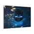 Floating Mask of Glowing Water Stretched Canvas Wall Art
