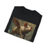 Surreal Flight Charcoal T-Shirt with Flying Pigs Print