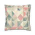 Pastel Geometrics Pillowcase: Sleek modern design in soft pastel colors for stylish bedroom decor