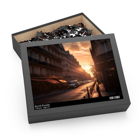 Paris Streets Sunset Jigsaw Puzzle | Puzzle | Back-to-School, Fall Picks, Games, Holiday Picks, Home & Living, Puzzles, TikTok, Valentines Day, Valentines Day Picks | Prints with Passion