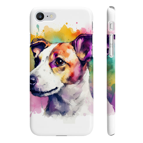 Slim Glossy Jack Russell Phone Case for iPhone 7/8 Plus