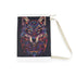 Animal totem laundry bag with tribal design in 18" x 29".