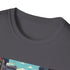 Vintage video game themed charcoal t-shirt, available in small.