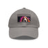Basset Hound cap in white with light brown patch, rectangular design.