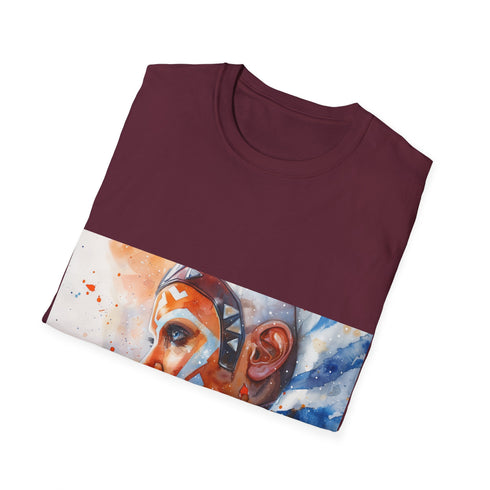 Legendary Ahsoka Tano Tee in Charcoal, size S; Star Wars themed.
