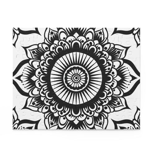 Meditative Zen Mandala Puzzle for Relaxation and Mindfulness