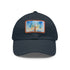 Empire State Skyline Watercolor Cap in White with Light Brown Patch