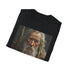 Charcoal cotton T-shirt featuring vibrant Gandalf painting crew neck regular fit