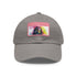 First Lady Neon Dreams Baseball Cap in White with Light Brown Patch
