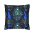 Transform your bedroom with a stylish Peacock Feathers pillowcase in vibrant blue - soft and unique decor accent