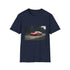 Charcoal cotton crew neck T-shirt with vibrant racing Ferrari graphic