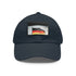 German Pride Flag Cap in White with Light Brown Rectangle Patch