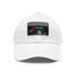 Gorilla Glow Watercolor Cap - White/Light Brown rectangular hat nature vibes