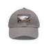 Highland Adventure Baseball Cap in White with Light Brown Patch