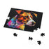 Adorable Jack Russell Terrier jigsaw puzzle, perfect for dog lovers.