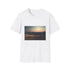 Charcoal cotton T-shirt with desert full moon graphic capturing ethereal summer feel