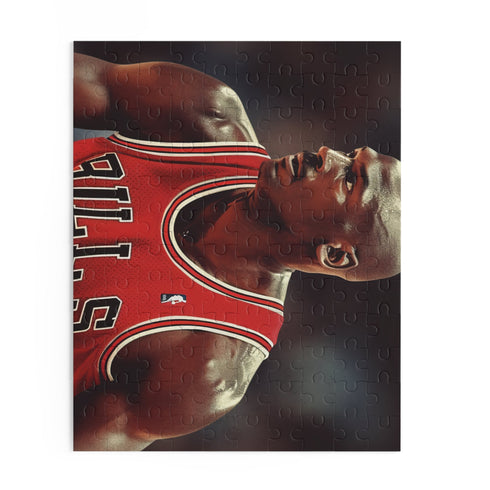 Michael Jordan Bulls basketball jigsaw puzzle 120 pieces.