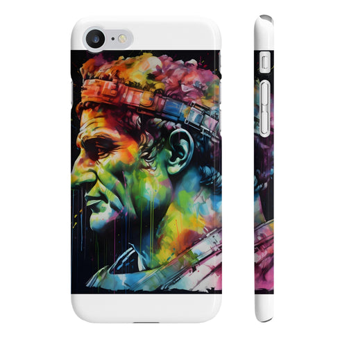 Neon Caesar Phone Case: Vibrant Emperor Design for iPhone and Samsung
