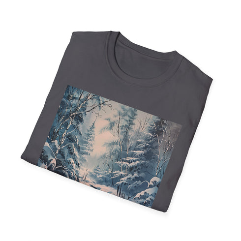 Winters Embrace: Wonderland Painting T-shirt Snowy Wonderland T-Shirt
