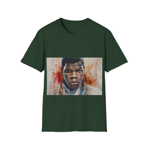 Defender of the Resistance Tee in Charcoal, Regular Fit Cotton T-shirt.