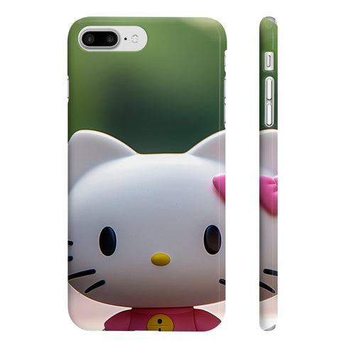 Hello Kitty Kawaii Charm Phone Case glossy iPhone 7/8 Plus slim.