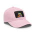 Neon watercolor storm trooper baseball cap with white patch.