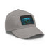 Lost City Explorer Cap in White with Light Brown Patch Unisex Hat