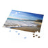 Sunny Malibu Beach jigsaw puzzle, 10" x 8", coastal image.