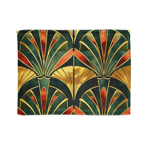 Deco Dreams blanket with Art Deco geometric and textured design.