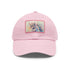 Mystical watercolor unicorn white cap with light brown patch.
