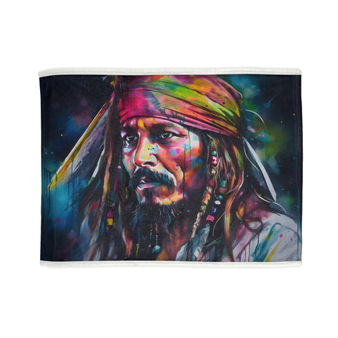 Captain Jacks Pirate Tickets Blanket with swashbuckling adventure design.