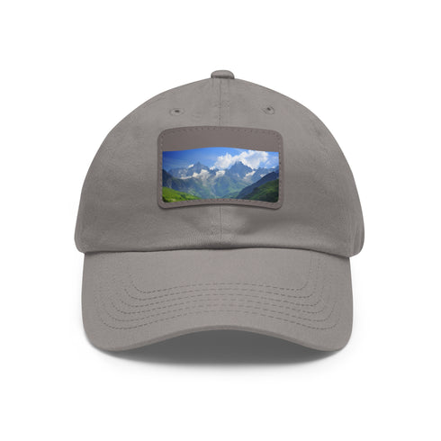Alpine Peak Adventure Cap in White with Light Brown Patch