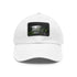 Maui Island Paradise Cotton Baseball Cap White Light Brown Rectangle Unisex