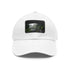 Maui Island Paradise Baseball Cap in White with Light Brown Patch