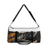Luxurious calligraphy strokes pattern duffel bag for travel or everyday use.