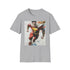 Shazam superhero Charcoal T-shirt, iconic lightning-charged design, perfect for everyday wear.