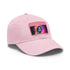 Neon Dreams Keanu Reeves watercolor baseball cap with light brown patch