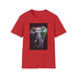 Charcoal t-shirt with detailed elephant graphic soft cotton crew neck design
