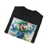 Charcoal cotton T-shirt with Luigi ghost-hunting graphic regular fit design