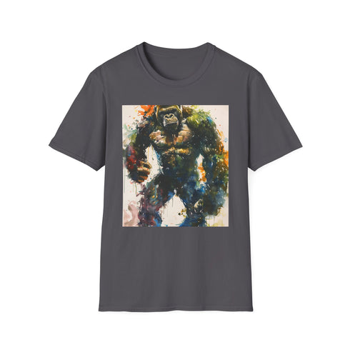 Charcoal cotton Kong T-shirt with crew neck and striking Skull Island design