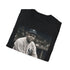 Charcoal crew neck t-shirt featuring vibrant Babe Ruth watercolor design