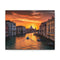 Venice Canal Sunset Romantic Charm Canvas Print 8x10 Timeless Beauty