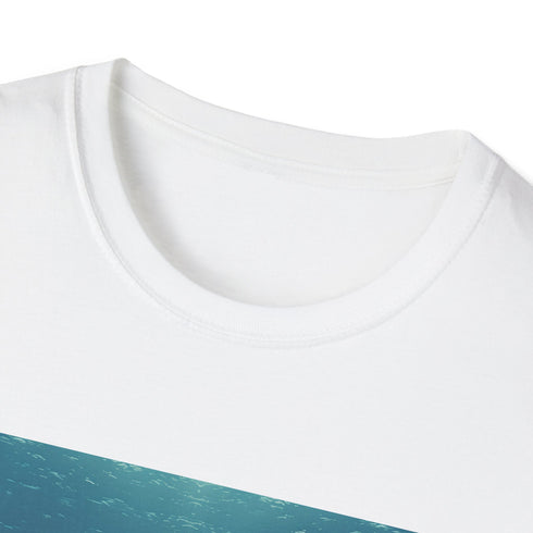 Minimalist Charcoal Whale T-Shirt for Men and Women, Size Small