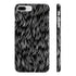 Abstract calligraphy stroke slim glossy phone case for iPhone 7/8 Plus.