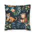 Wild Tiger Jungle Pillow Case - Sleek design with fierce tigers and lush greenery, add adventure to decor